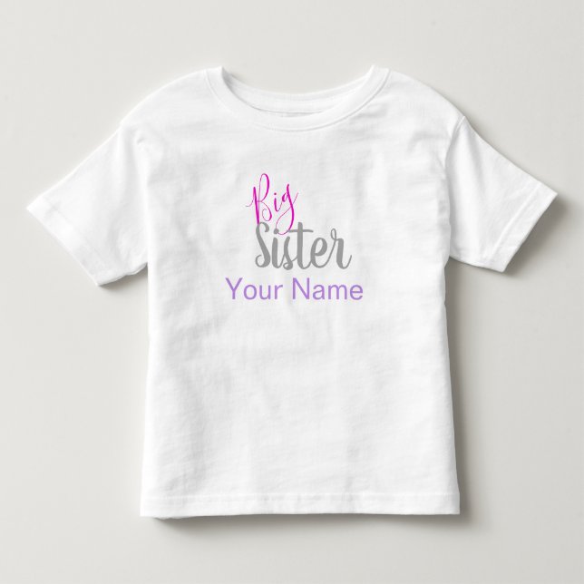 Personalized Big Sister Shirt (Front)