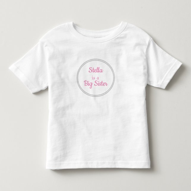 PERSONALIZED BIG SISTER T-SHIRT (Front)