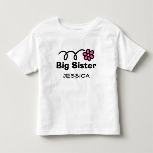Personalized Big Sister t-shirt for older sibling