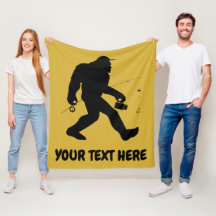 Personalized Bigfoot Sasquatch Fishing Blanket