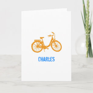 Personalized Bike note cards