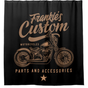 Personalized Biker Custom Bobber Motorcycle Garage