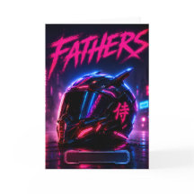 Personalized Biker Dad Card
