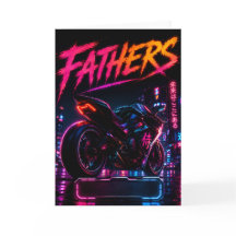 Personalized Biker Dad Greeting Card