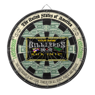 Personalized Billiards Room Dartboard