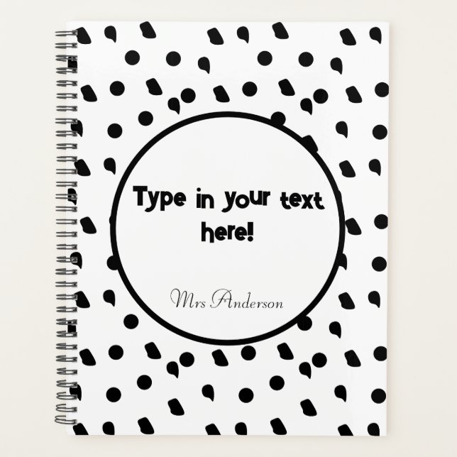 personalized binder,boho binder,modern boho custom planner (Front)