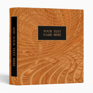 Personalized Binder Your Text - Abstract Waves