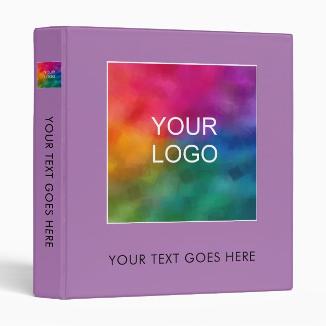 Personalized Binders Template Add Company Logo (Front/Spine)