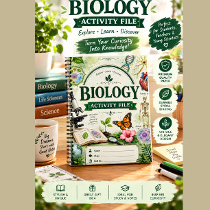 Personalized biology Project Notebook Vintage