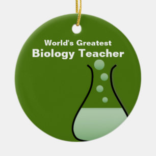Personalized  Biology Teacher's  Ornament