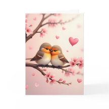 Personalized Bird Couple Valentine 