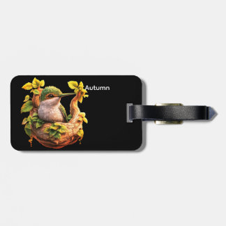 Personalized Bird Silhouette Luggage Tag