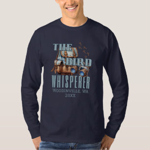 Personalized Bird Watching Location Date Name T-Shirt
