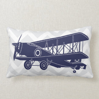 Personalized Birth Details Airplanes Lumbar Pillow