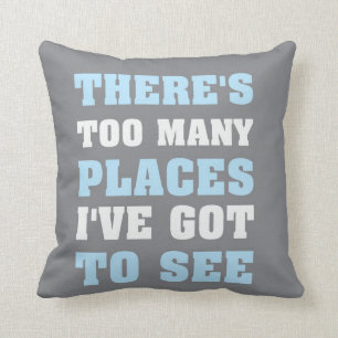 Personalized Birth Details Airplanes Pillow