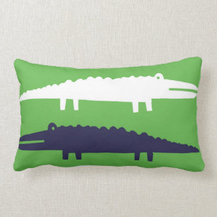 Personalized Birth Details Alligator Lumbar Pillow