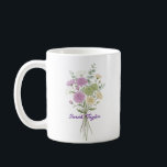 Personalized Birth Flower Chrysanthemum Custom Coffee Mug<br><div class="desc">Celebrate a special connection with our Watercolor Birth Flower Personalized Mug. Featuring a floral illustration that represents the unique beauty of their birth month, this mug blends artistic flair with everyday functionality. The soft, ethereal watercolor textures pop against the crisp ceramic, creating a piece that feels more like a work...</div>