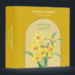 Personalized Birth Flower Month March Daffodil Binder<br><div class="desc">A beautiful design dedicated to birth flowers and their meanings. Find your month and birth flower in this design's collection. Customize your name and make it your own. A beautiful design for yourself or personalized gift for someone special.</div>