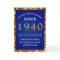  Personalized Birthday 1940 Gold Glitter Blue 