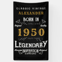 Personalized Birthday 1950 Legendary Distressed 