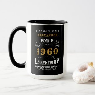 Personalized Birthday 1960 Add Name Legendary Big Mug
