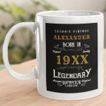 Personalized Birthday Add Name Legendary Father Large Coffee Mug<br><div class="desc">Vintage design any year "Original Quality Legendary Inspiration" giant coffee mug for that special dad. Add the name and year as desired in the template fields creating a unique 40th, 50th, 60th or any birthday celebration item. Team this up with the matching gifts, party accessories, and clothing available in our...</div>