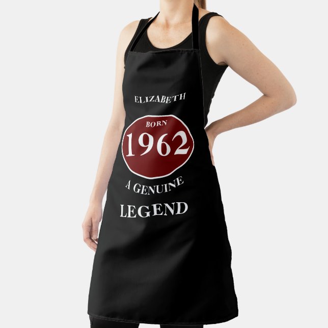 Personalized Birthday Add Name Year Born Party Apron (Insitu)