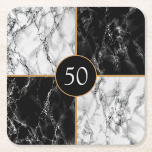 Personalized Birthday Anniversary Coaster Marble