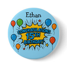 Personalized Birthday badge