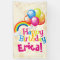Personalized Birthday Balloons Rainbow Banner