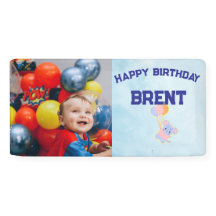 Personalized Birthday Banner with Photo and Name