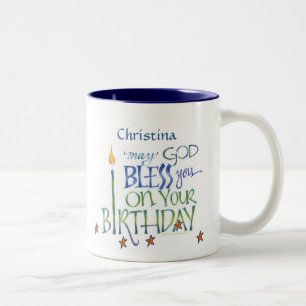 Personalized Birthday Blessings Mug
