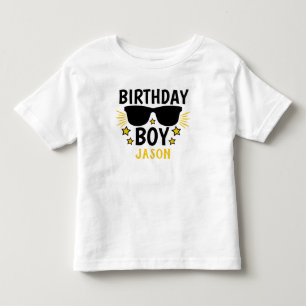 Personalized Birthday Boy Hollywood Style Toddler T-shirt