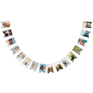 personalized birthday bunting with photos bunting flags