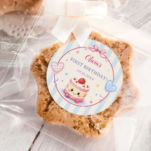 Personalized Birthday Cake Kids Birthday Classic Round Sticker