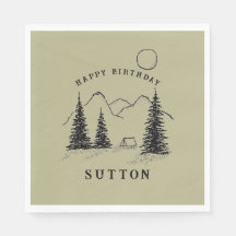 Personalized Birthday Camping