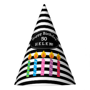 Personalized Birthday Candles Paper Hat