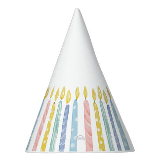 Personalized Birthday Candles Party Hats