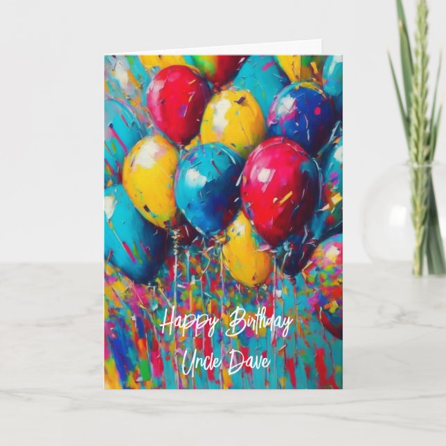 Personalized Birthday Card for an Uncle (Front)