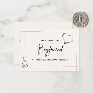 Personalized Birthday Card for Boyfriend 