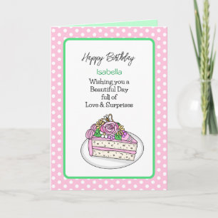 Personalized Birthday Card for Her