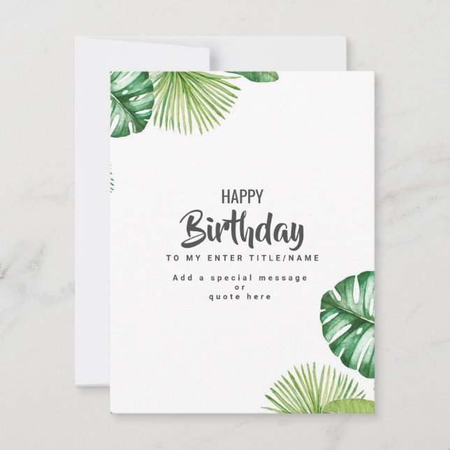 Personalized birthday cards -Birthday card creator (Front)