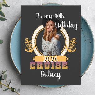 Personalized Birthday Cruise Custom Face  Postcard