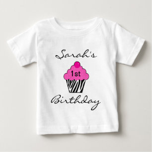 Personalized Birthday Cupcake T-shirt
