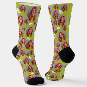 Personalized Birthday Face Socks Funny Photo Gift