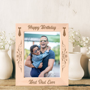 Personalized Birthday Frame for Best Dad Ever
