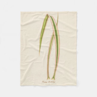 Personalized Birthday Garden Fleece Blanket