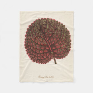 Personalized Birthday Garden Gift Fleece Blank