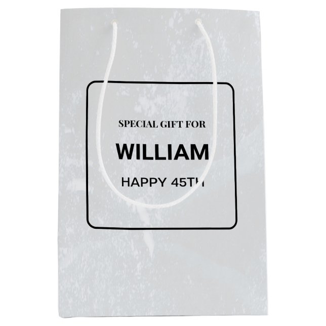 Personalized Birthday Gift Bag for Him (Front)