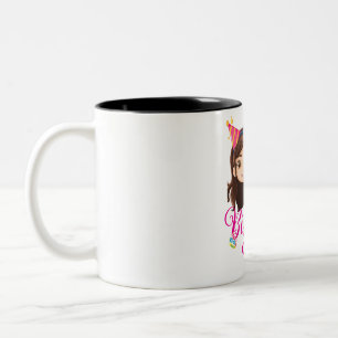 Personalized Birthday Gift for Girls – Custom Name Two-Tone Coffee Mug